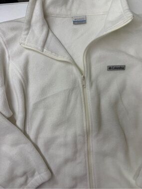 Columbia Sportswear Women’s Ivory Full Zip Fleece Jacket Plus Size 3X